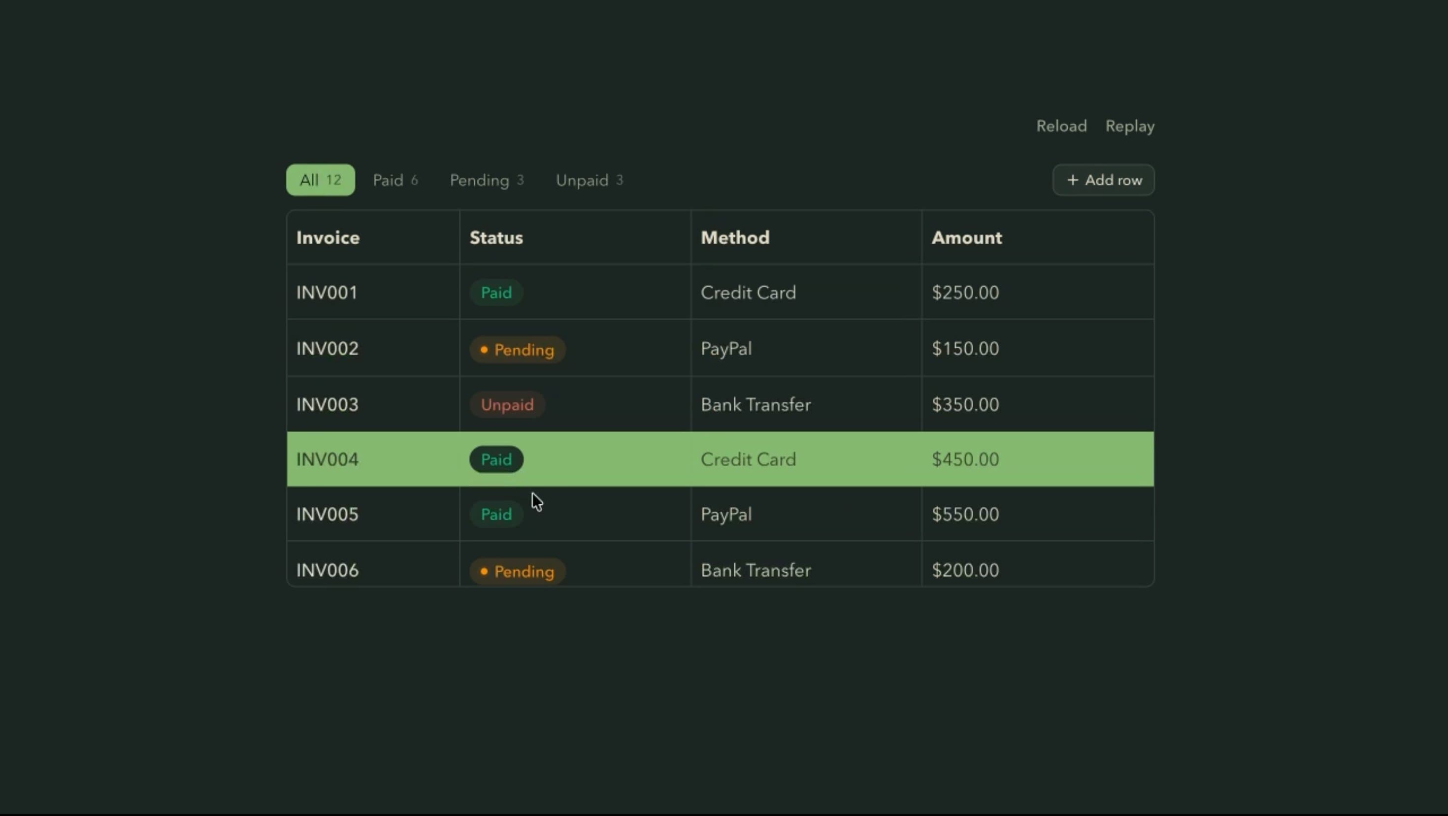 Table Component