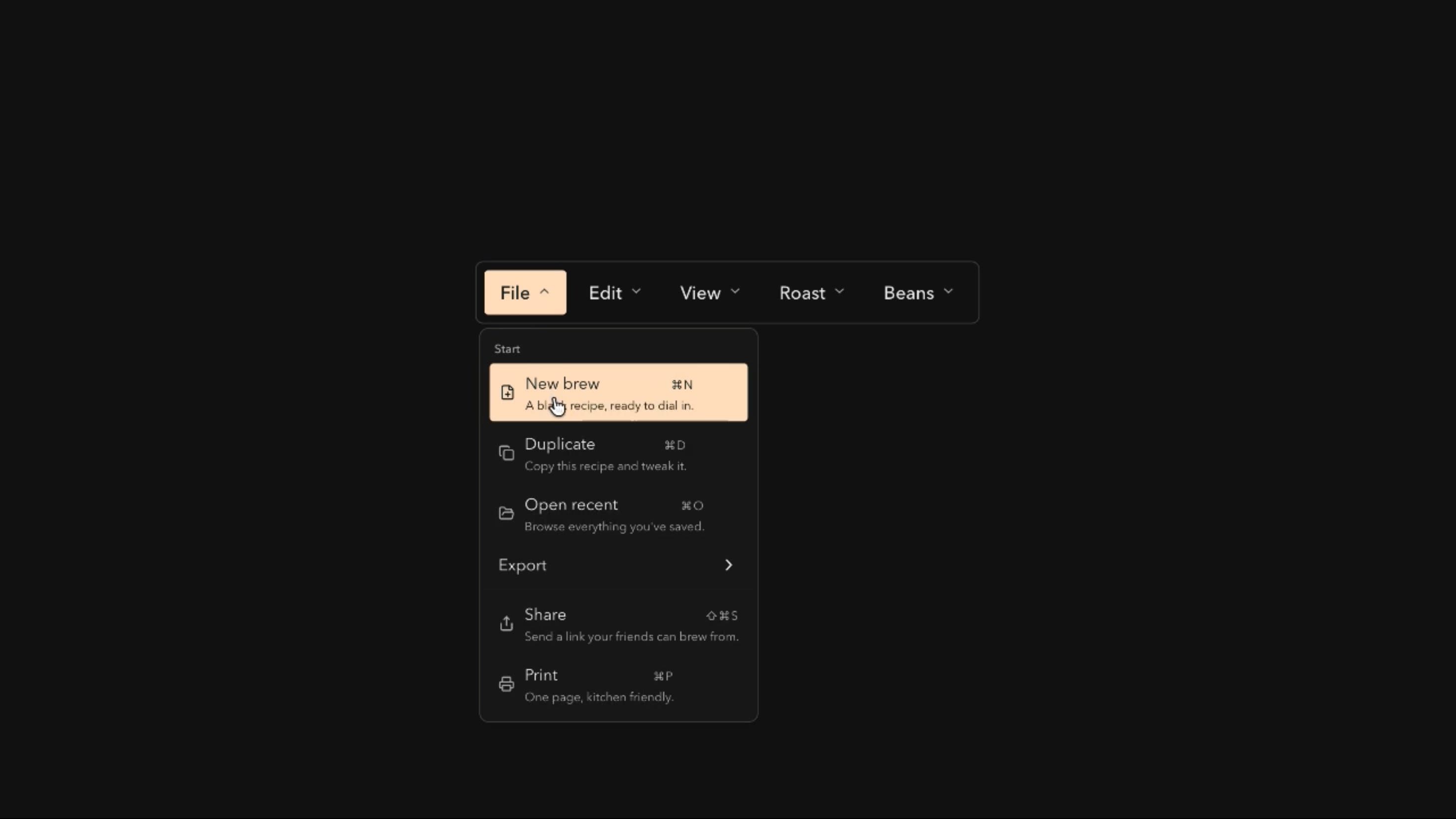 Menubar Component