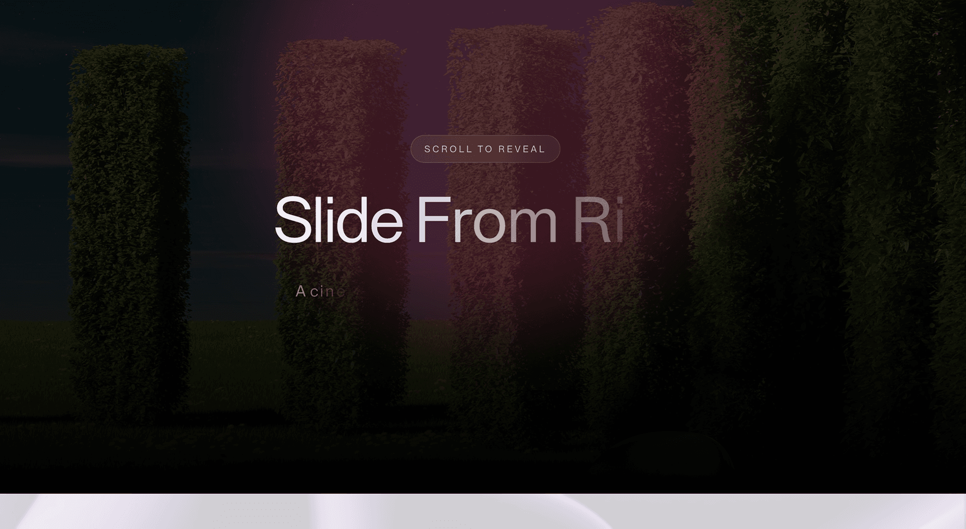 Slide Text Reveal