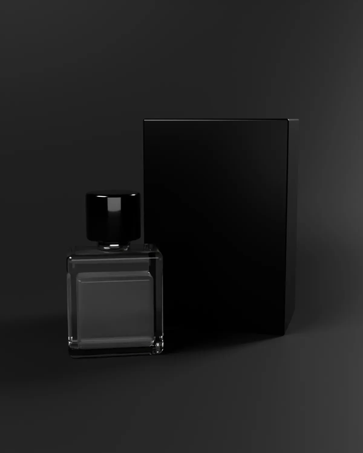 The matte black Bloom Hours box with a silver line, the bottle in front
