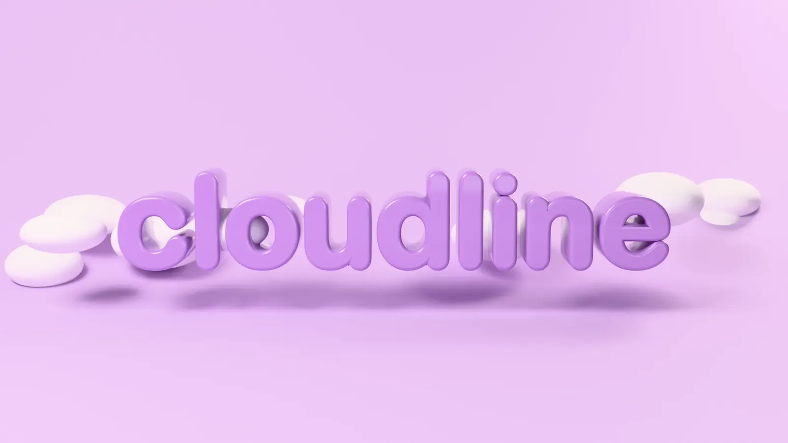 The rounded Cloudline wordmark rising out of soft clouds