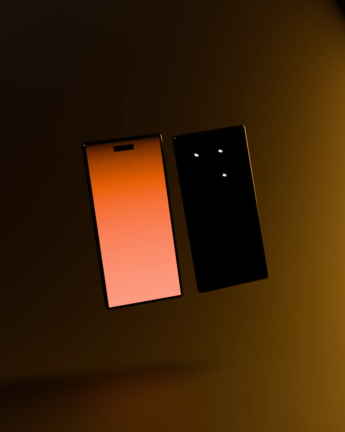 Two Lumen phones fanned, one showing the screen and one the camera