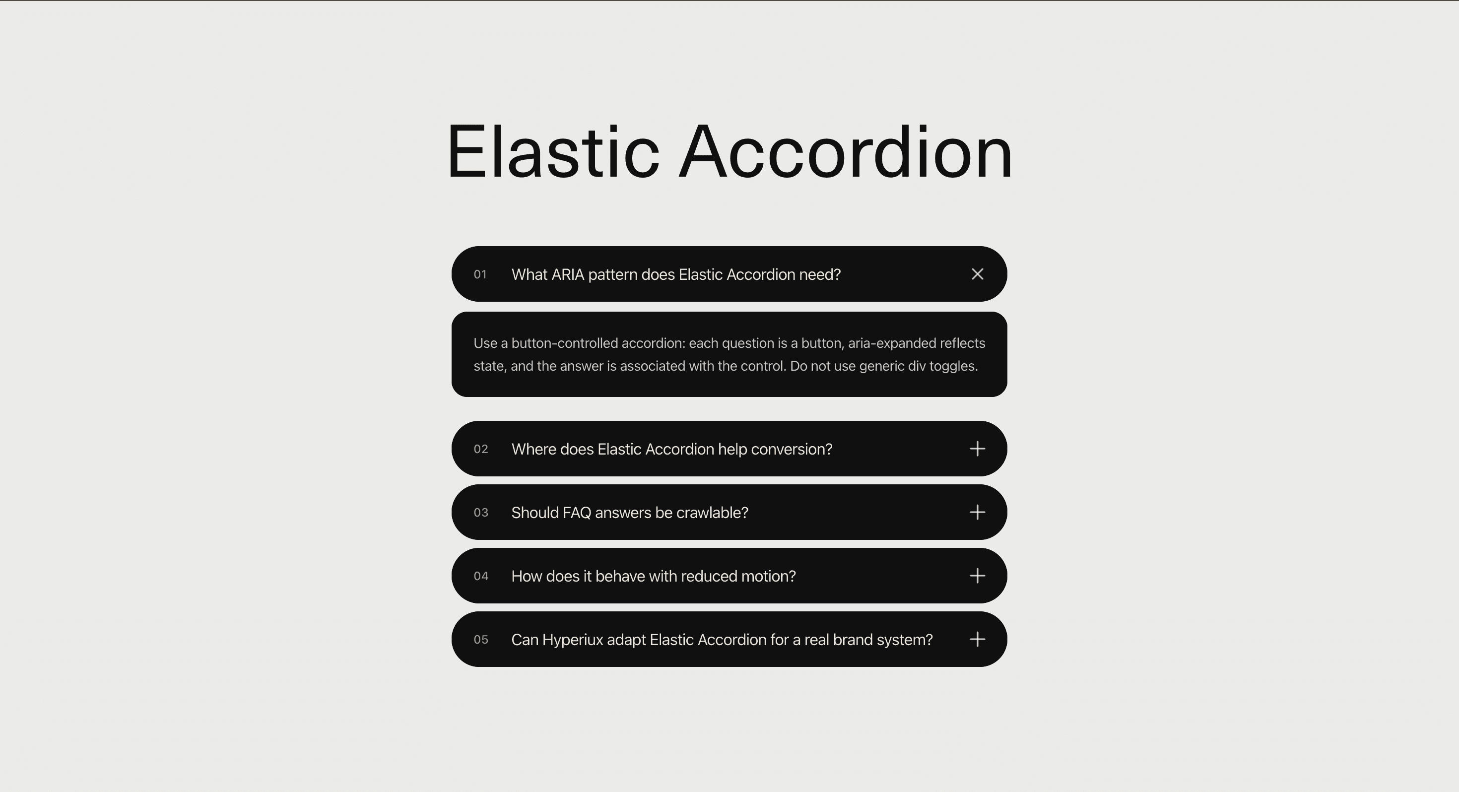 Elastic Accordion