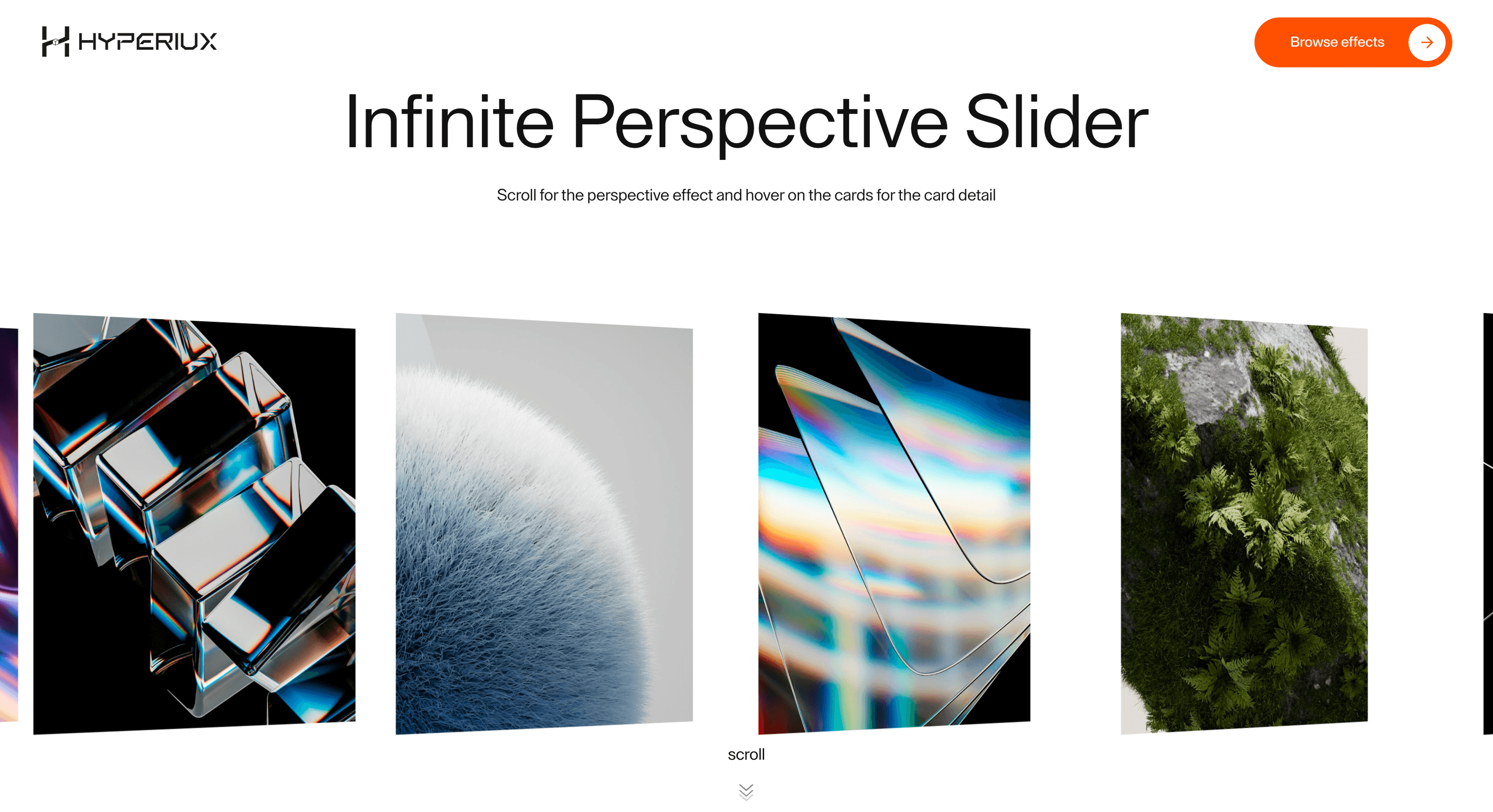 Infinite Perspective Slider