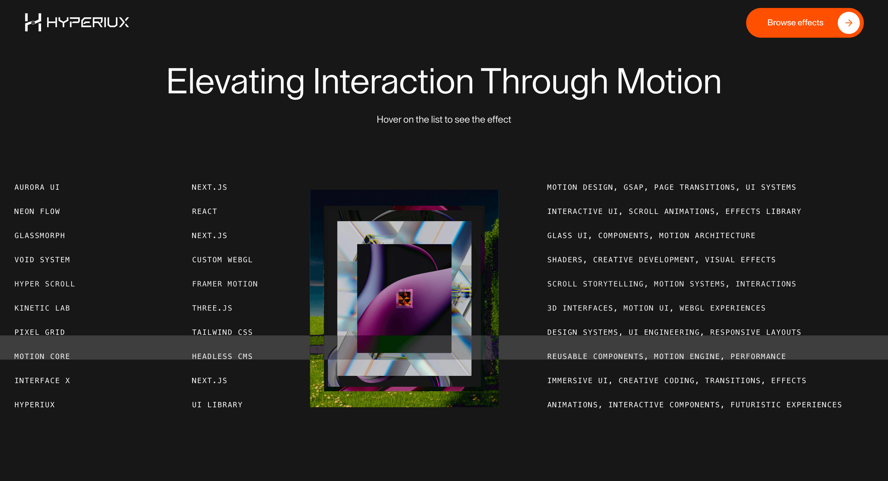 Interactive List Preview