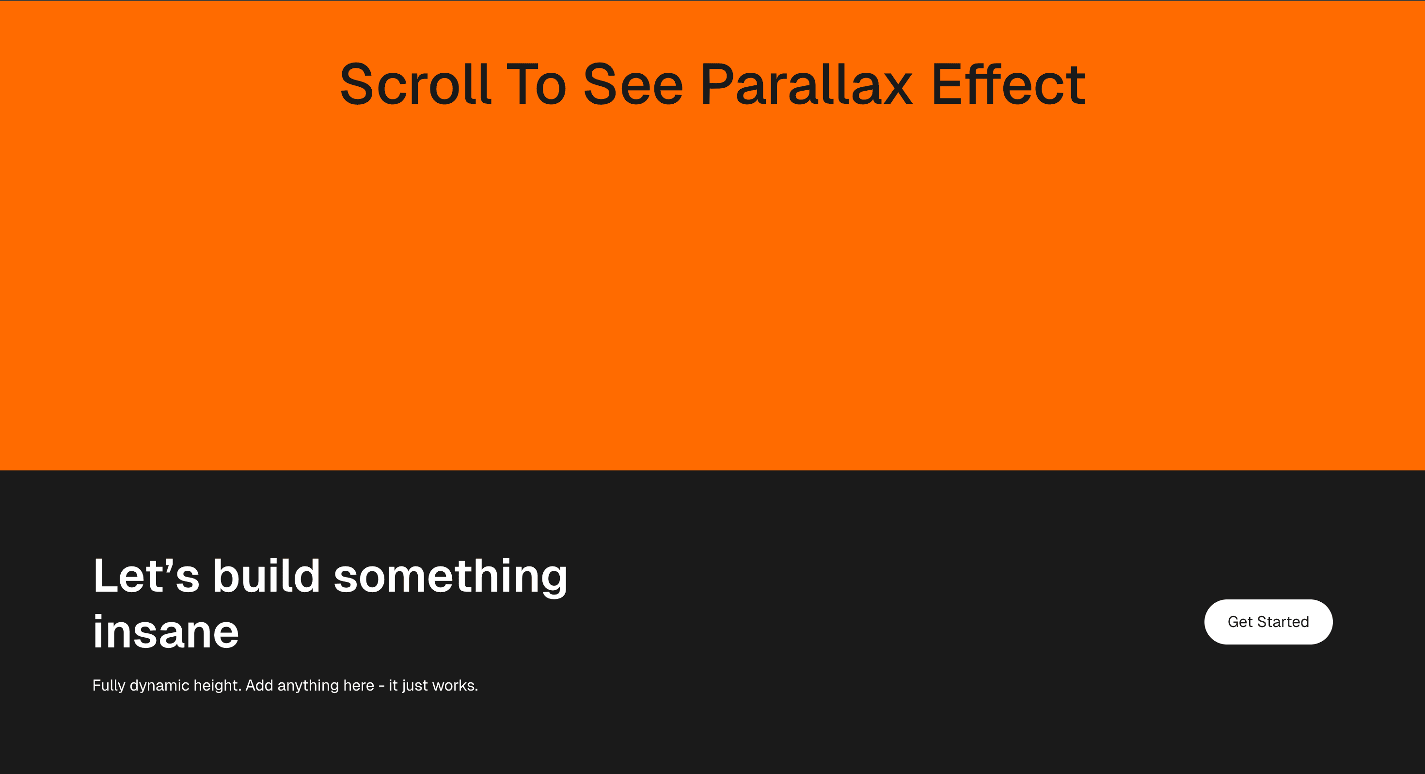 Parallax Footer