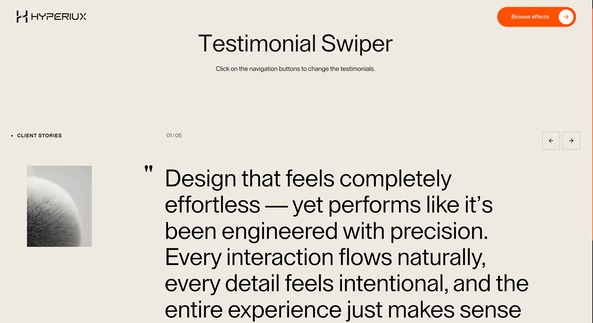 Testimonial Swiper